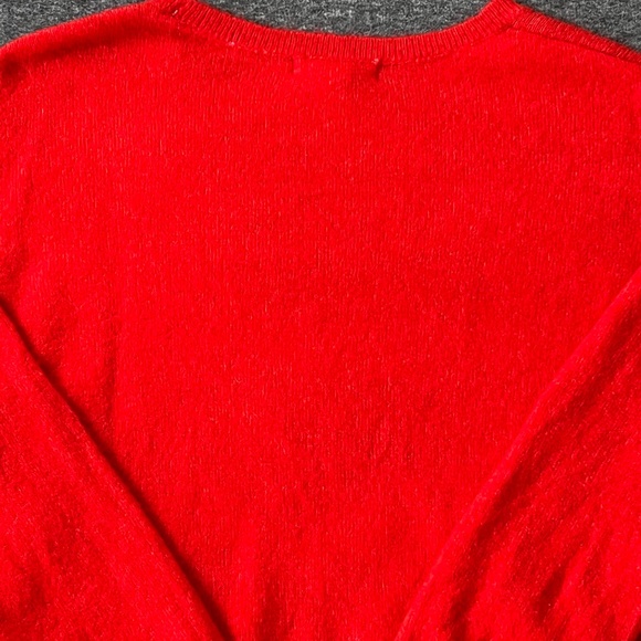 H&M LOGG Apres Ski Sweater Sz M Wool Blend Crew Neck Oversized Lodge Snow Winter - Picture 6 of 11